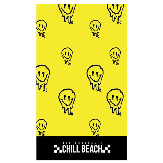 Bee Unusual Πετσέτα Melting Face Beach Towel 100X180cm